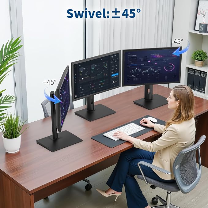 Vesa Monitor Stand with Spring-Adjustable Height, Rotation Vesa Stand, - Image 8