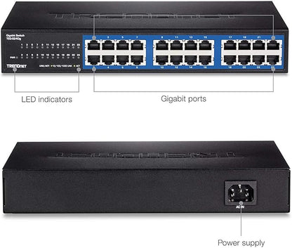 TRENDnet 24-Port Unmanaged Gigabit GREENnet Desktop Switch, Ethernet Network - Image 4