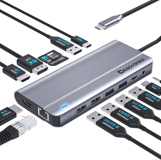 USB C Docking Station UBS C Hub by OneDockManyDevices