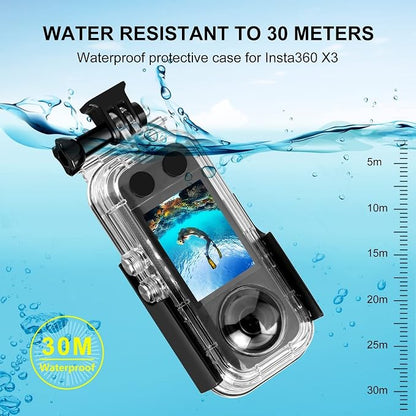 PULUZ 30m/98ft Dive Case for Insta360 X3 Underwater Waterproof Housing Cover - Image 4
