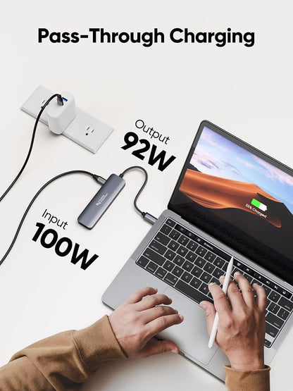 USB C Hub, CableCreation 5-in-1 USB C to HDMI Multiport Adapter, 100W PD - Image 4