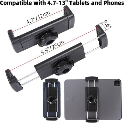 Tablet Holder for Microphone Stand/Treadmill/Spin Bike/Stroller/Golf - Image 5