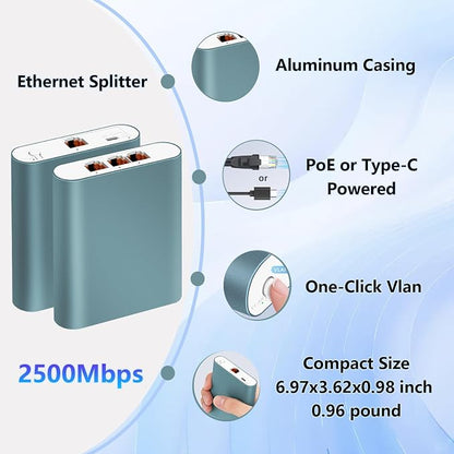 1 to 3 2.5Gbps Ethernet Splitter - Image 7