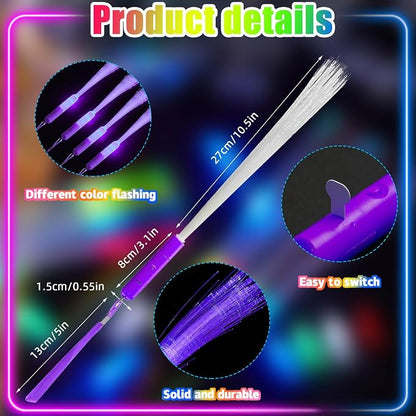 Skylety 36 Pcs Fiber Optic Wand, LED Fiber Optic Wand - Image 2