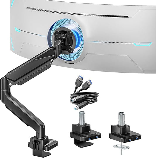 ARES WING Single Monitor Arm, Heavy Duty Adjustable Monitor Arm by ARESWING