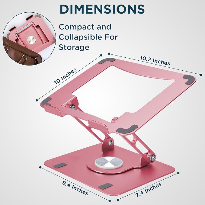 Uncaged Ergonomics Swivel Laptop Stand - Image 3