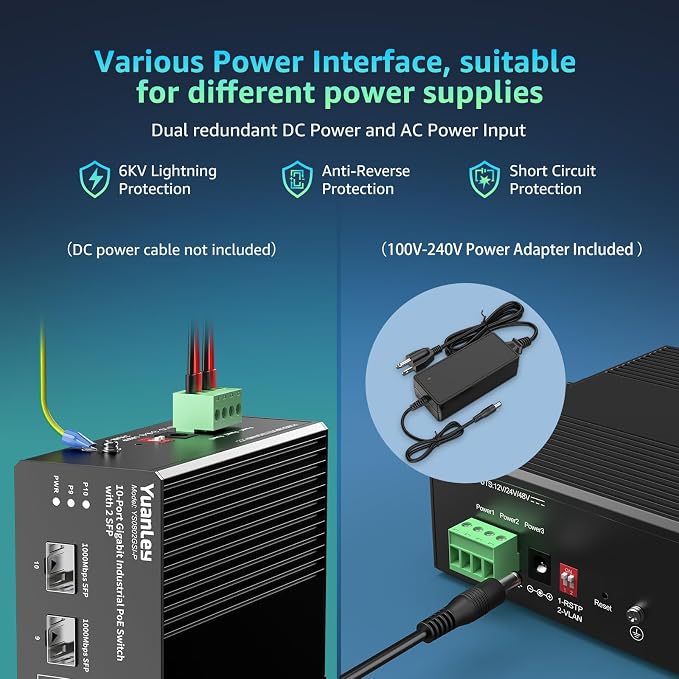 YuanLey 10 Port Industrial Switch - Image 4