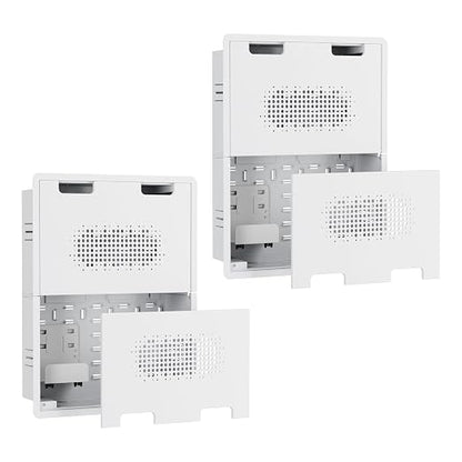 17" in-Wall Media Box, Recessed Outlet Wall Box, Structured Media Enclosure by Pegzone