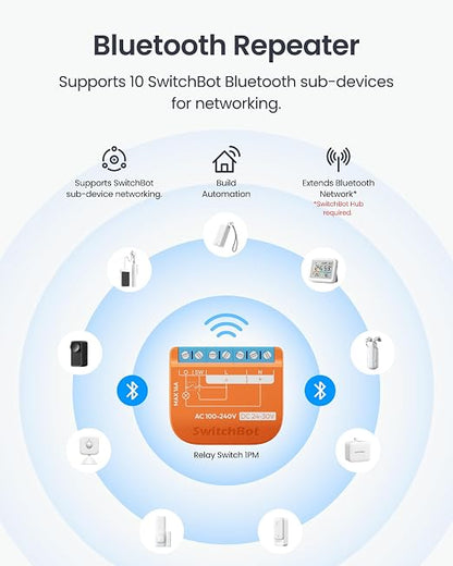 SwitchBot Matte Relay Switch 1PM, WiFi Switch Compatible - Image 8