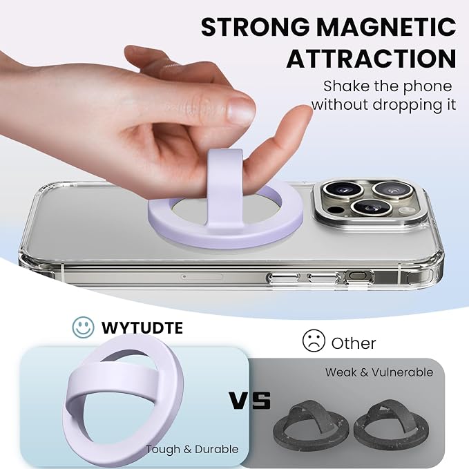 Magnetic Silicone Ring Grip Phone Holder, Loop Grip Phone Holder, Magnetic - Image 2
