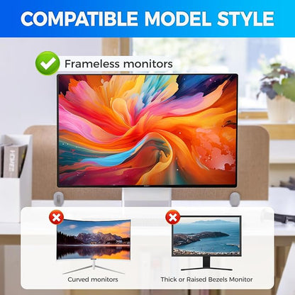 2 Pack Hidden Design Magnetic Computer Privacy Screen Filter 27 inch - Image 6