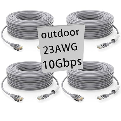Cat 6 Ethernet Cable - 100 ft Heavy Duty by GWFIBER