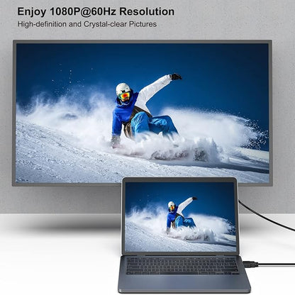 BENFEI 2 Pack HDMI to VGA 10 Feet Cable, Uni-Directional HDMI to VGA Cable - Image 2