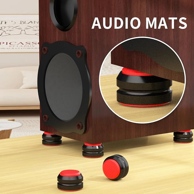 Preffair Audio Speaker Aluminum/Silicone Isolation Feet Turntable Damper - Image 4