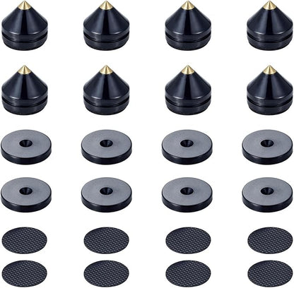 Speaker Spikes Floor Protectors 8pcs, Light Weight Shockproof Speaker Isolation by HifiAudio
