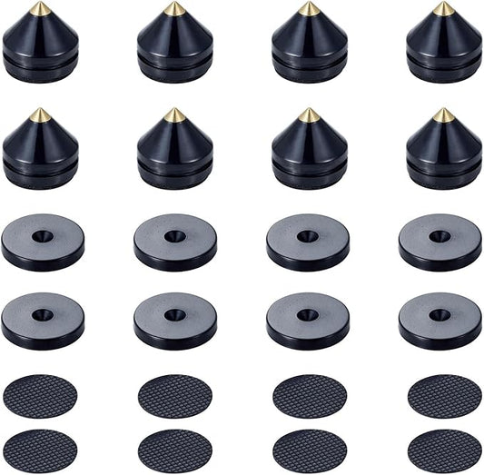 Speaker Spikes Floor Protectors 8pcs, Light Weight Shockproof Speaker Isolation by HifiAudio