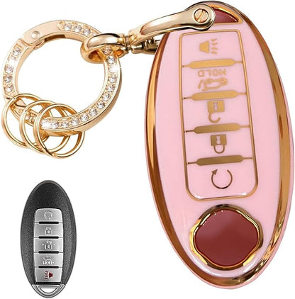 Keyless Entry Systems Key for Nissan Key Fob Cover Shell by WENHENI