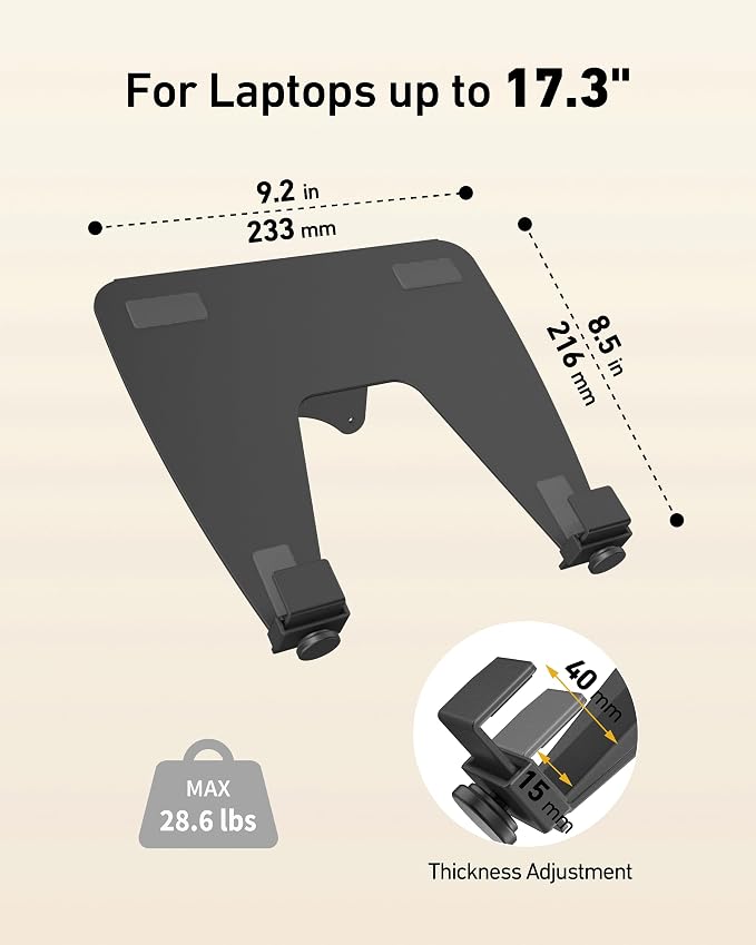 Laptop Tray for Monitor Arm - Image 4
