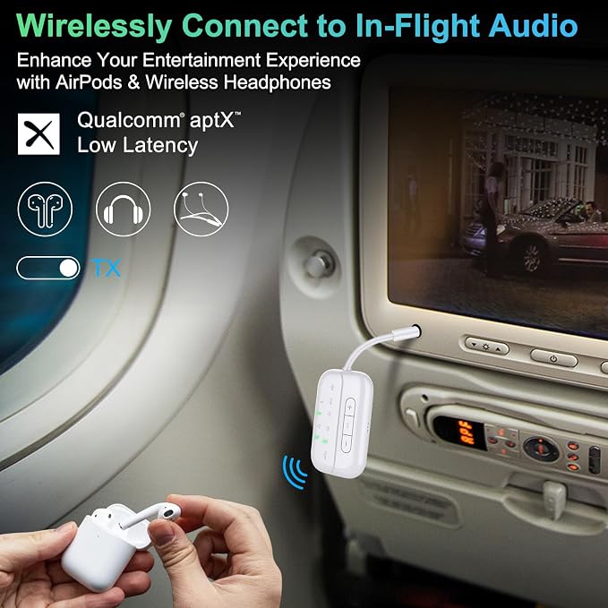 Bluetooth Transmitter Receiver, 2-in-1 V5.3 Wireless Adapter - Image 3