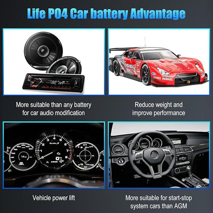 Car Battery GROUP 27 Lithium-ion Car Battery, 12.8V 80Ah 1300CCA LiFePO4 - Image 5