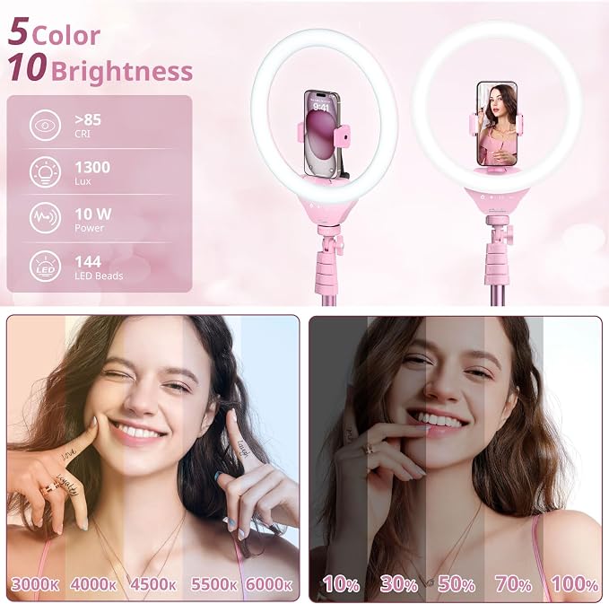 UBeesize 12'' Selfie Ring Light - Image 3