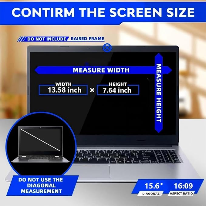 Magnetic Detachable Laptop Privacy Screen - Image 3