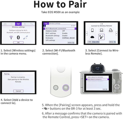Remote Control for Canon Camera, Rechargeable Wireless Shutter Release - Image 9
