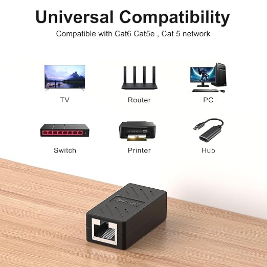 ZUZONG 40 PCS Gigabit RJ45 Coupler, Ethernet Extender Connector in Line Coupler - Image 3