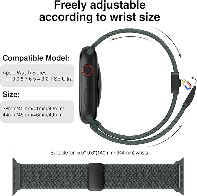 Braided Stretchy Band Compatible - Image 2