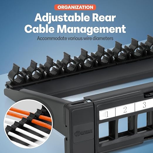 Everest 24 Port Keystone Patch Panel - Image 4