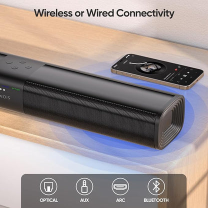 Sound Bar for Smart TV, 2 in 1 Detachable Home Audio Soundbar Speaker, 20” - Image 4