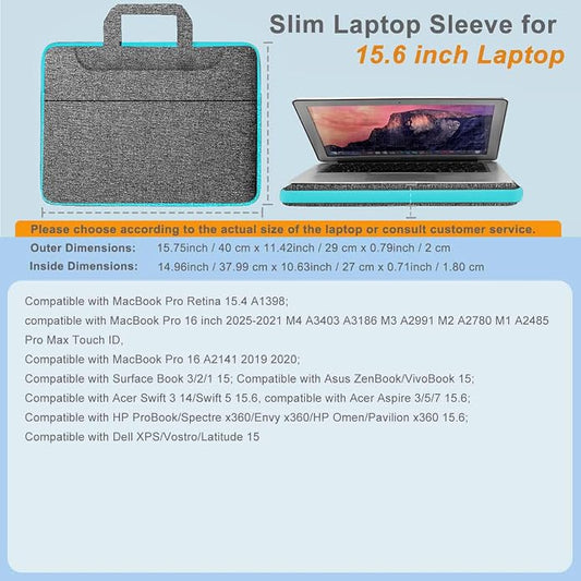 Universal Laptop Shoulder Bag 13-17.3 Inch Shockproof Briefcase - Image 2
