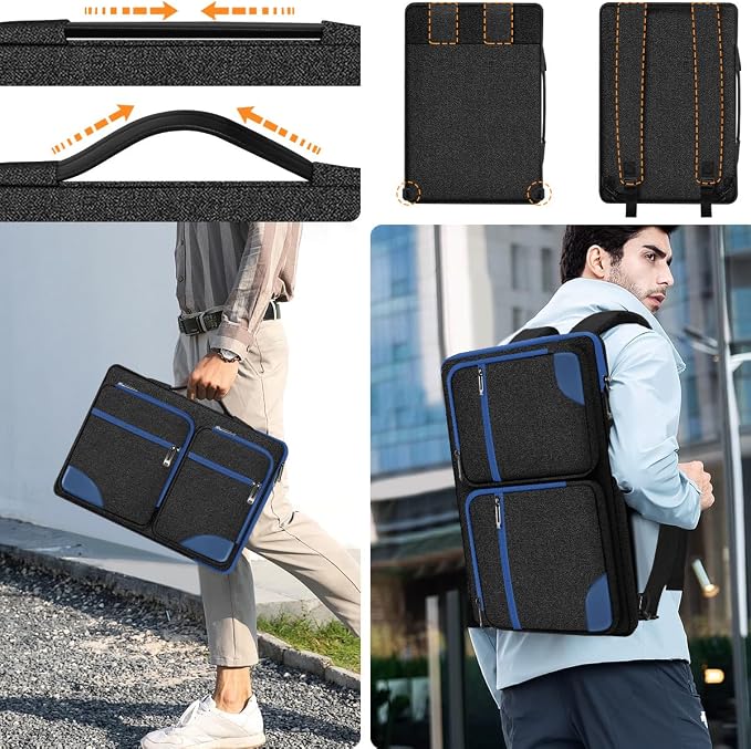 ZINZ Laptop Case 15 15.6 16 inches Sleeve Slim Briefcase Spill-Resistant Handbag - Image 5
