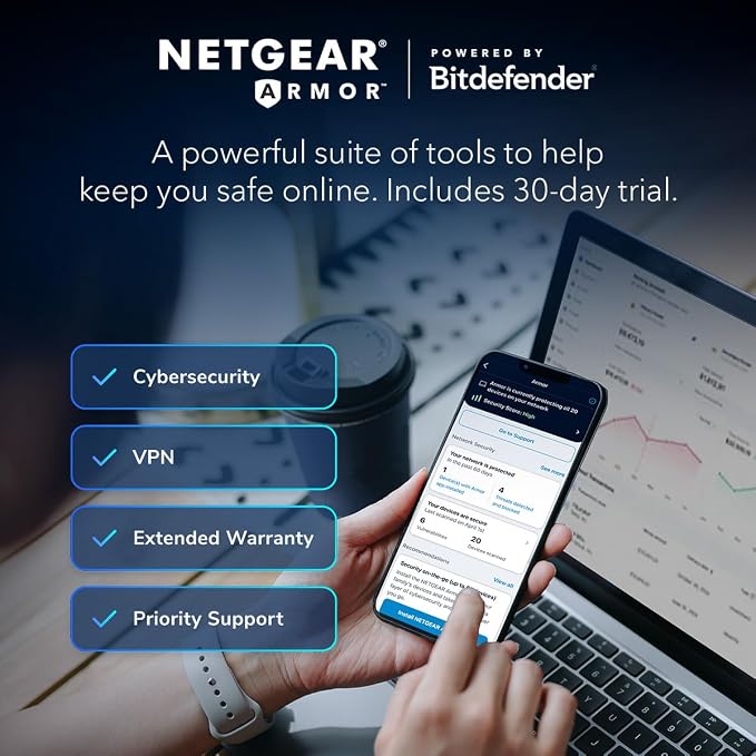 NETGEAR Nighthawk WiFi 6 Router – Router Only, AX3000 3 Gbps Wireless Speed – - Image 3