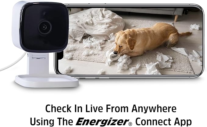 Energizer Smart Wi-Fi Indoor Security Camera, 1080P Full HD - Image 6