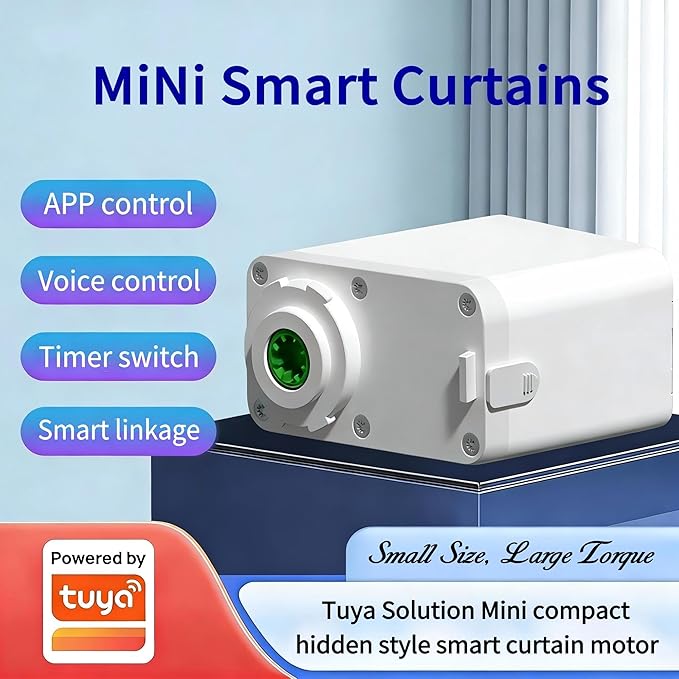 Mini WiFi Motor with Plug for Smart Curtain Track System, Automatic Ceiling - Image 2