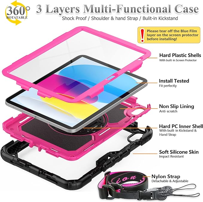 SEYMAC stock Case for iPad 11th/10th Generation 11''/10.9'' 2025/2022, - Image 5