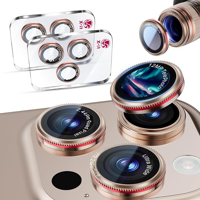 X-it 2 Pack Camera Lens Protector, Shatterproof Protection Anti-Scratch Ultra by X-it