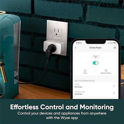 Wyze Plug, 2.4GHz WiFi Smart Plug, Compatible - Image 2