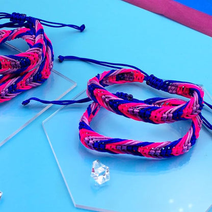 Nanafast Titanium Stainless Steel Rainbow LGBT Pride Bracelet Handmade Braided - Image 4