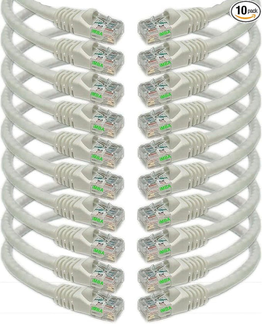 iMBAPrice 7 ' Cat5e Network Ethernet Patch Cable, 10 Pack by iMBAPrice