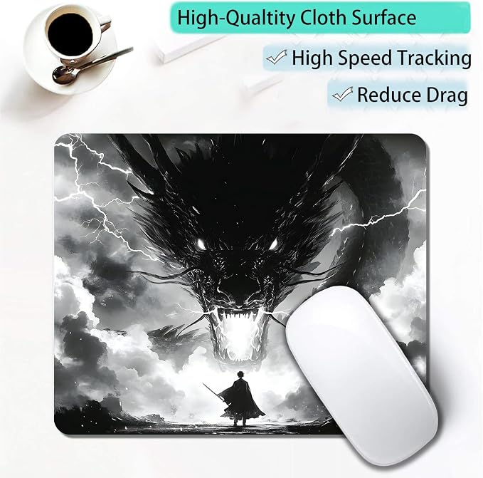 Japanese Samurai Cartoon Anime Dragon Custom Mouse Pad - Image 3