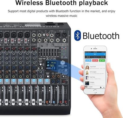 W IN-MIX DX8 Professional DJ Audio Mixer 8 Channel - Image 5