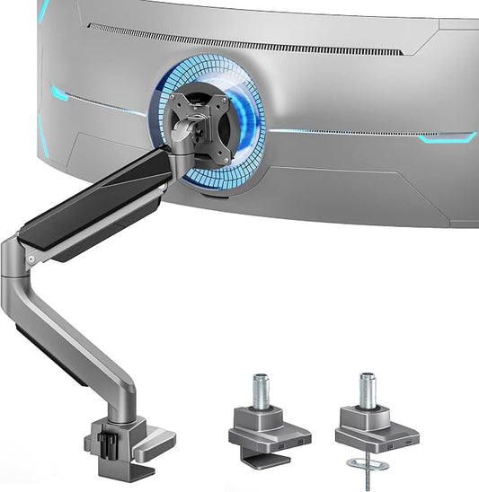 ARES WING Ultrawide Single Monitor Arm, Heavy Duty Monitor Mount by ARESWING