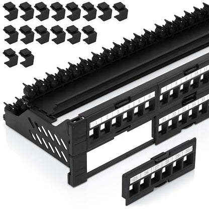 Everest 48 Port Keystone Patch Panel by EverestMediaSolutions