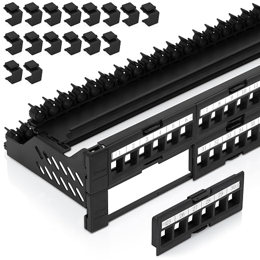 Everest 48 Port Keystone Patch Panel by EverestMediaSolutions