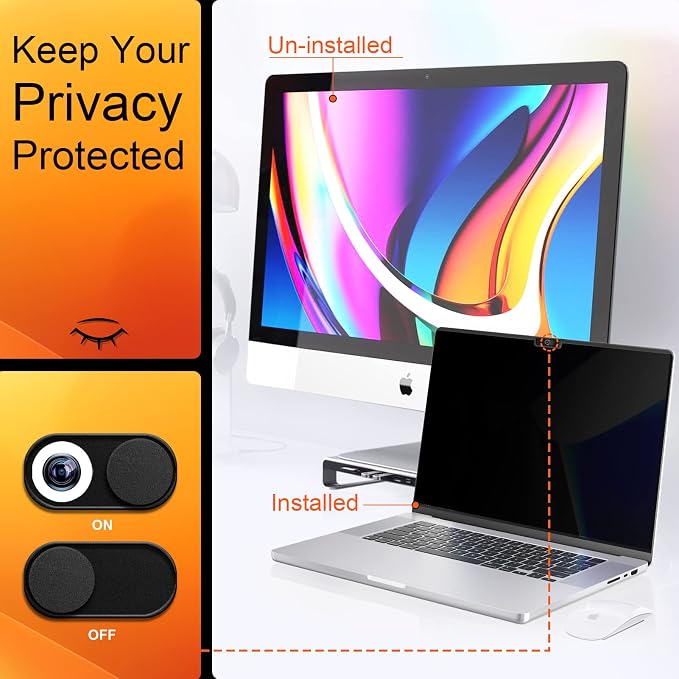 Magnetic Privacy Screen for MacBook Air 13.6 & 13 Inch 2022-2025, Matte - Image 2