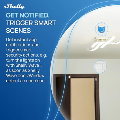 Shelly Wave Door/Window White, Z-Wave Long Range Operated Sensor, Home - Image 6