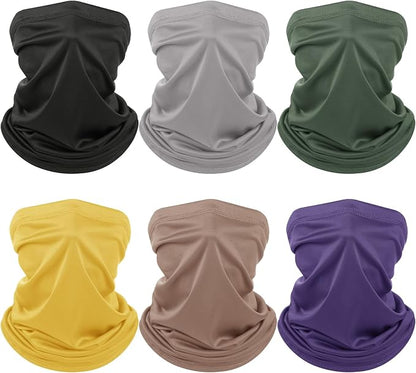 Geyoga 6 Pieces Summer UV Protection Cooling Neck Gaiter Face Clothing Neck by Geyoga
