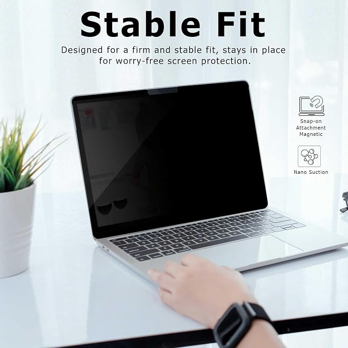 Adeway Magnetic Privacy Screen for Surface Laptop 13 inch, Anti-Glare, 30° Side - Image 9